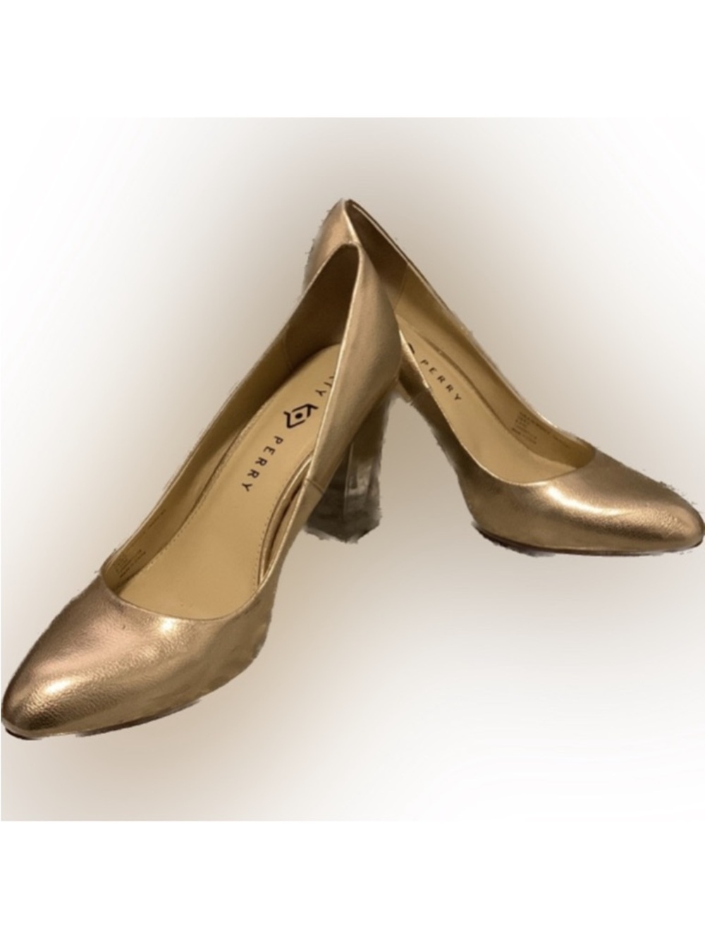 💃👠Katy Perry Women's The A.W Middie-Smooth Metallic Pump Rose Gold 9.5 👠💃